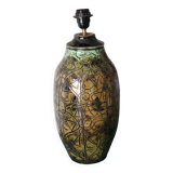 Handmade ceramic lamp signed