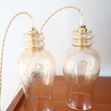 Duo de baladeuses en verre bulle