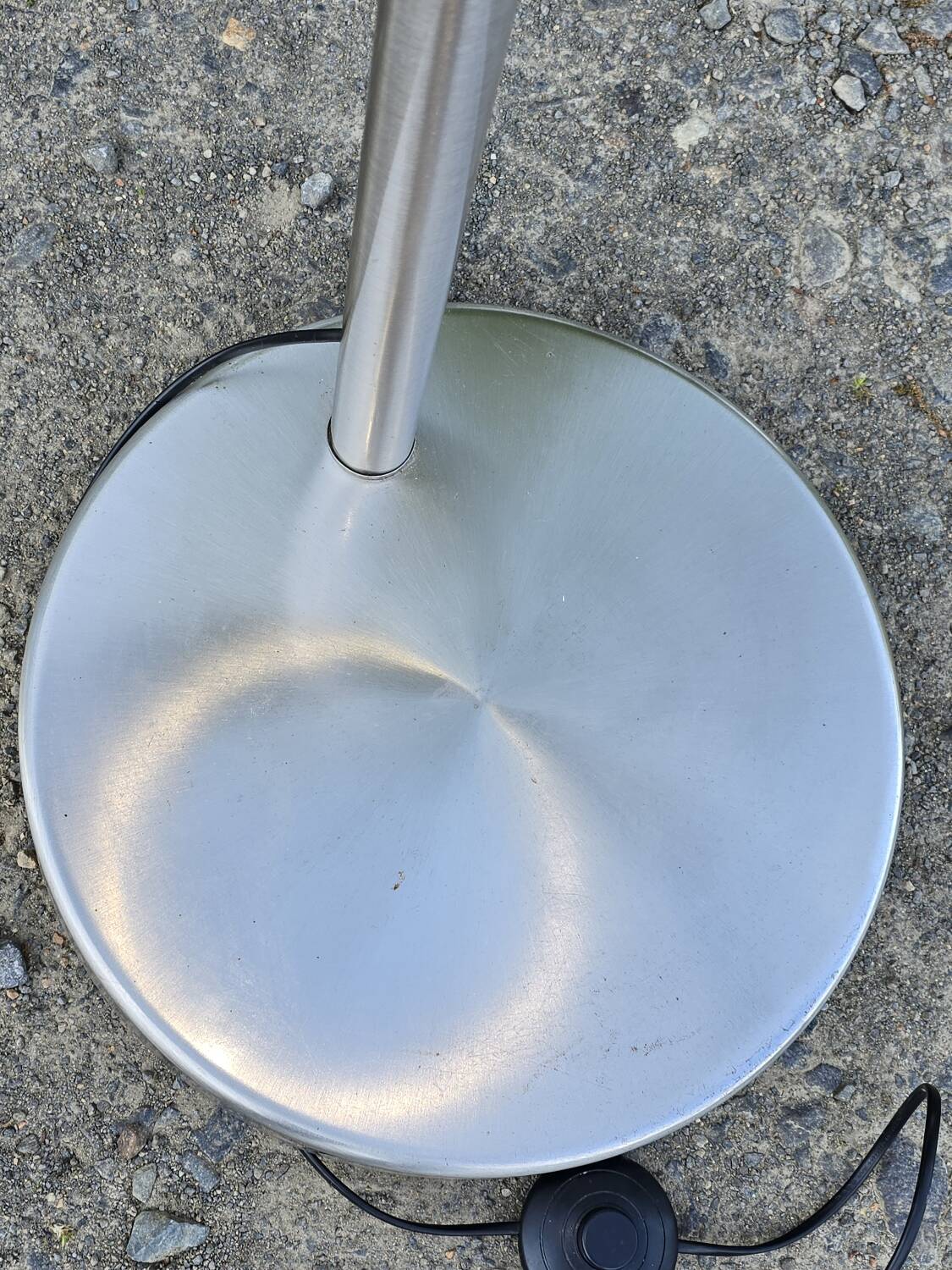 Vintage offset arc floor lamp