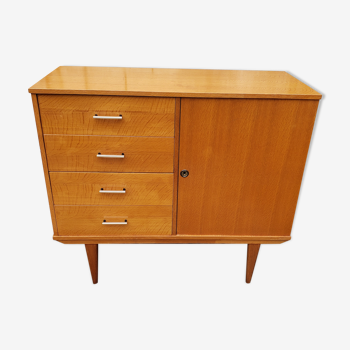 Buffet chest of drawers vintage golden honey