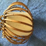 Vintage rattan pendant light
