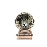 World map perpetual calendar paperweight, 1950s