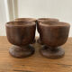 Set of 4 wooden shells