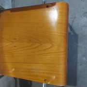 Fauteuil en bois et aluminium par Alpos, années 1970