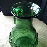 Carafe, jug, green glass water pitcher VEA