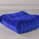 Togo living room set in blue velvet by Michel Ducaroy for Ligne Roset, 1979, set of 5
