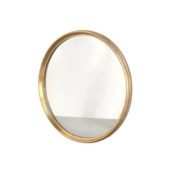 Large round vintage mirror, 1960s