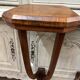 Old pair of Art Deco wall consoles from around 1930 in walnut.