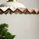 Ceiling lamp, light show shape in vintage ceramic