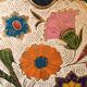 Vintage Enamelled Brass Fruit Bowl – Floral Centrepiece with Edge Fe