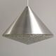 Set of 3 mid-century glass cone-shaped chandeliers, 1970s