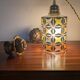 Geometric glass cylinder lamp from the 1970s.