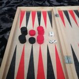 Chess set vintage foldable travel box