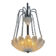 Colourless Murano glass chandelier, Venice circa 1940