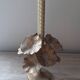 Metal floral candle holder