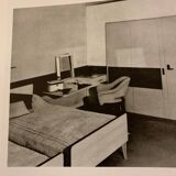 Pair of vintage armchairs by designer Charles Ramos, 1950s.