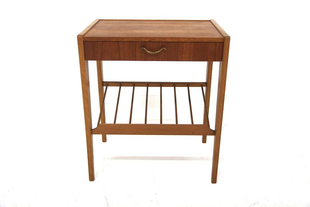 Table de chevet scandinave en teck, Suède, 1960