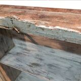 Buffet Ancien Meuble Vitre Teck