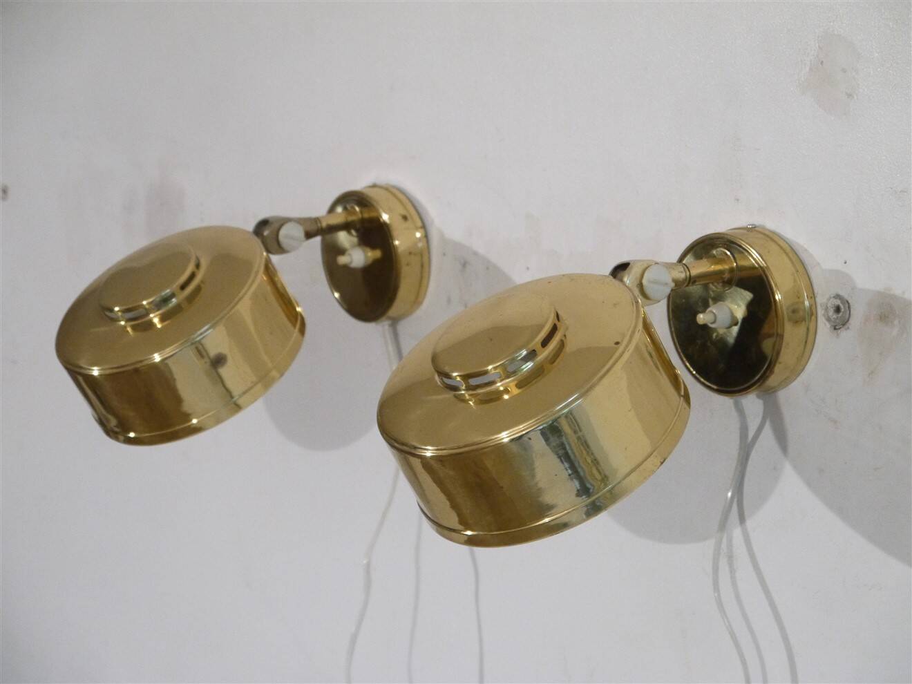 Appliques suedoises en laiton 1970