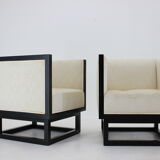 Josef Hoffmann Pair of Cabinet Chairs by Wittmann, Austria