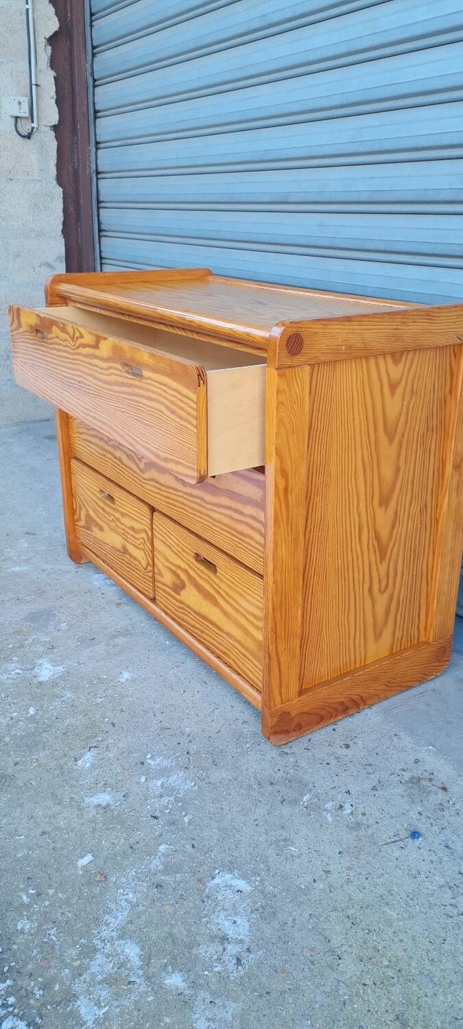 Pine chest of drawers 1970