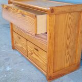 Pine chest of drawers 1970