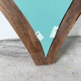 Brutalist wooden mirror 1900