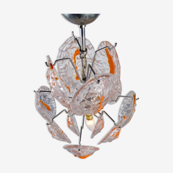 Chandelier vintage with orange medallions