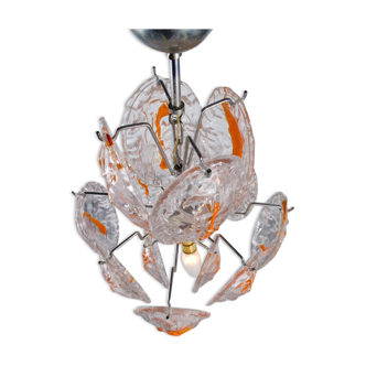 Chandelier vintage with orange medallions