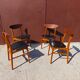 4 chaises Farstrup scandinave