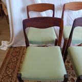 Scandinavian teak and rosewood chairs from the 60s
