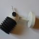 Vintage black bellows metal wall spot 1970