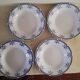 4 soup plates iron earth Creil and Montereau