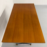 Vintage Italian design desk from the 1960s in wood and metal.