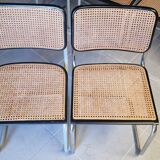 Chaise Marcel Breuer en bois et cannage, 1970