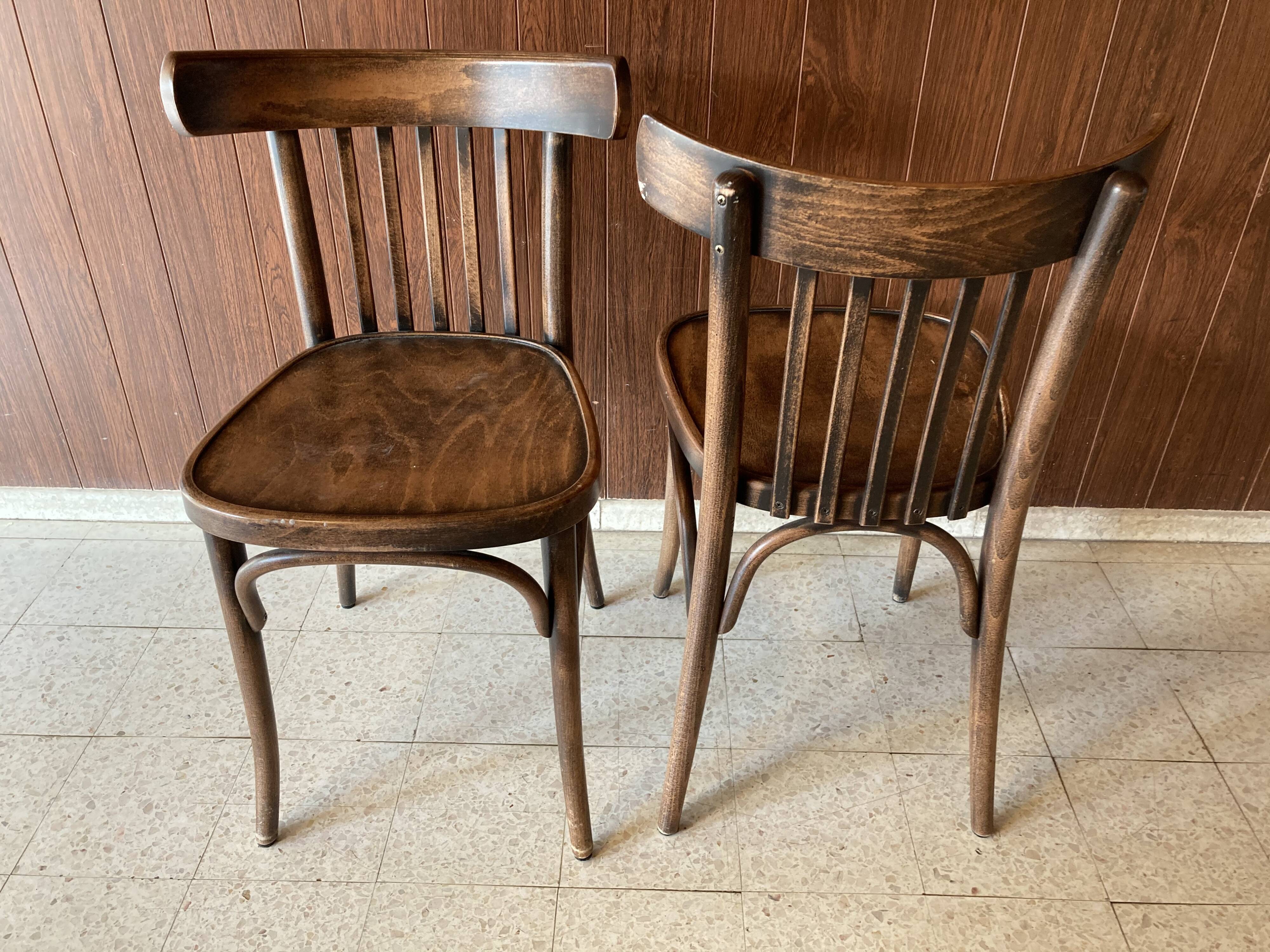 Pair of bistro chairs