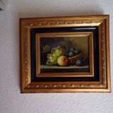 Still life on panel signed Huyet