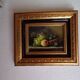 Still life on panel signed Huyet