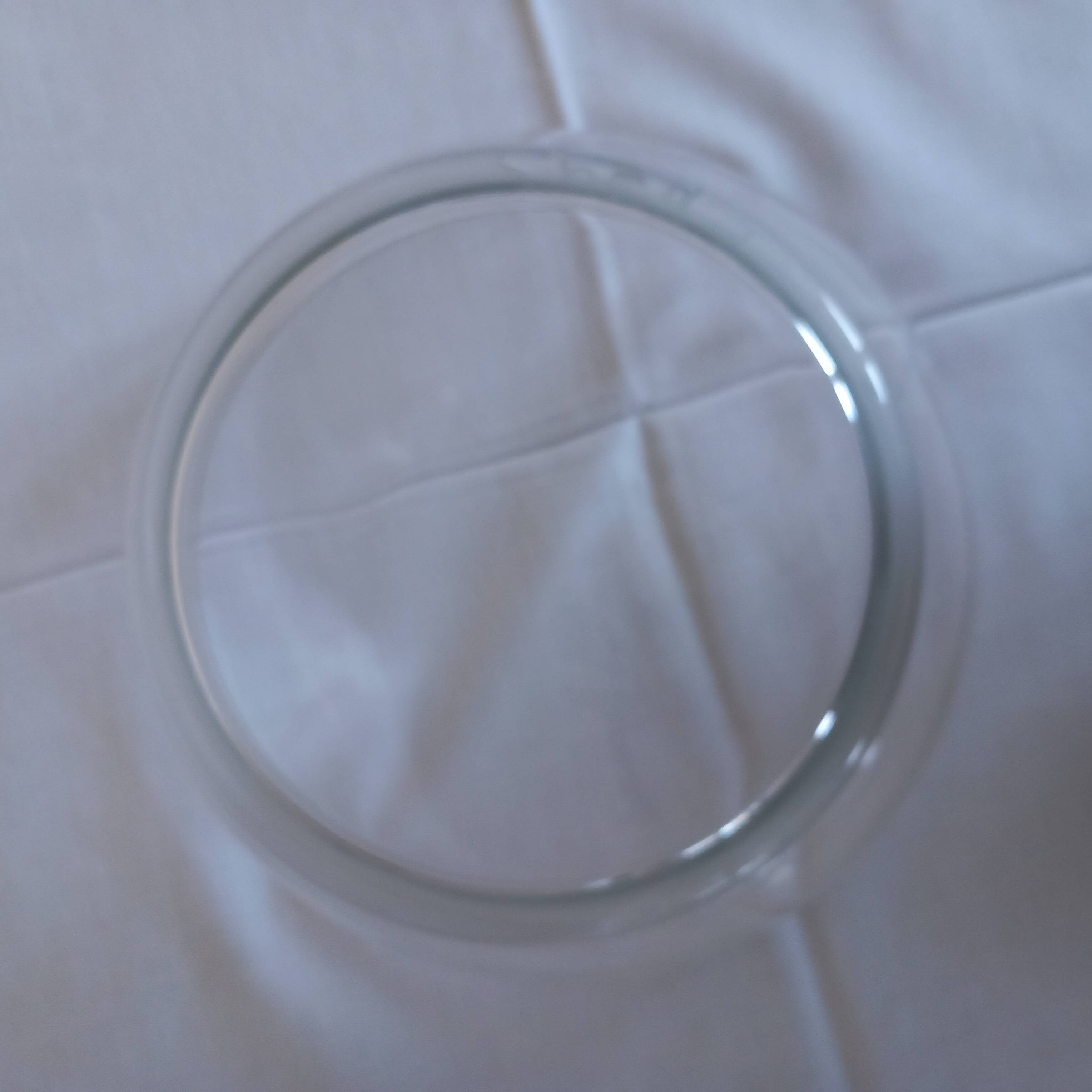 Fine etched glass punch bowl