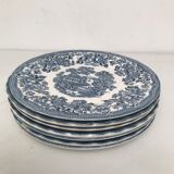 7 assietes plates churchill/myott meakin vintage