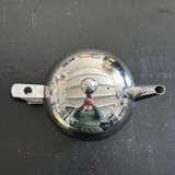 Art Deco style stainless steel teapot