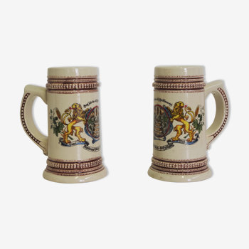 Tasses en porcelaine allemande, années 1980, ensemble de 2