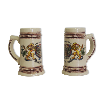 German porcelain cups, 1980s, set of 2