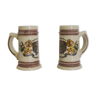 Tasses en porcelaine allemande, années 1980, ensemble de 2