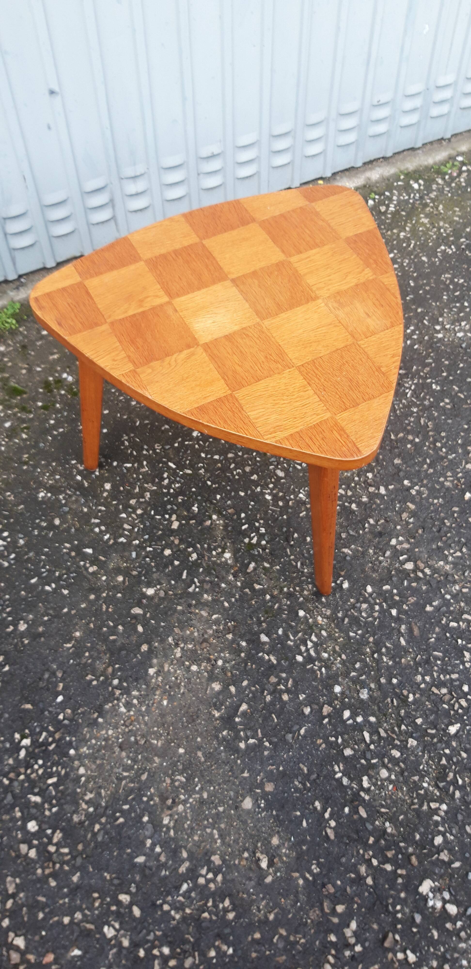 Vintage checkerboard table 1970