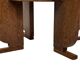 Table d'appoint Art Déco petite en chêne design minimaliste