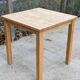 Scandinavian square kitchen table in solid wood 75cm