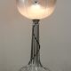 Lamp "space age". glass reflector, metal base. Circa 1970