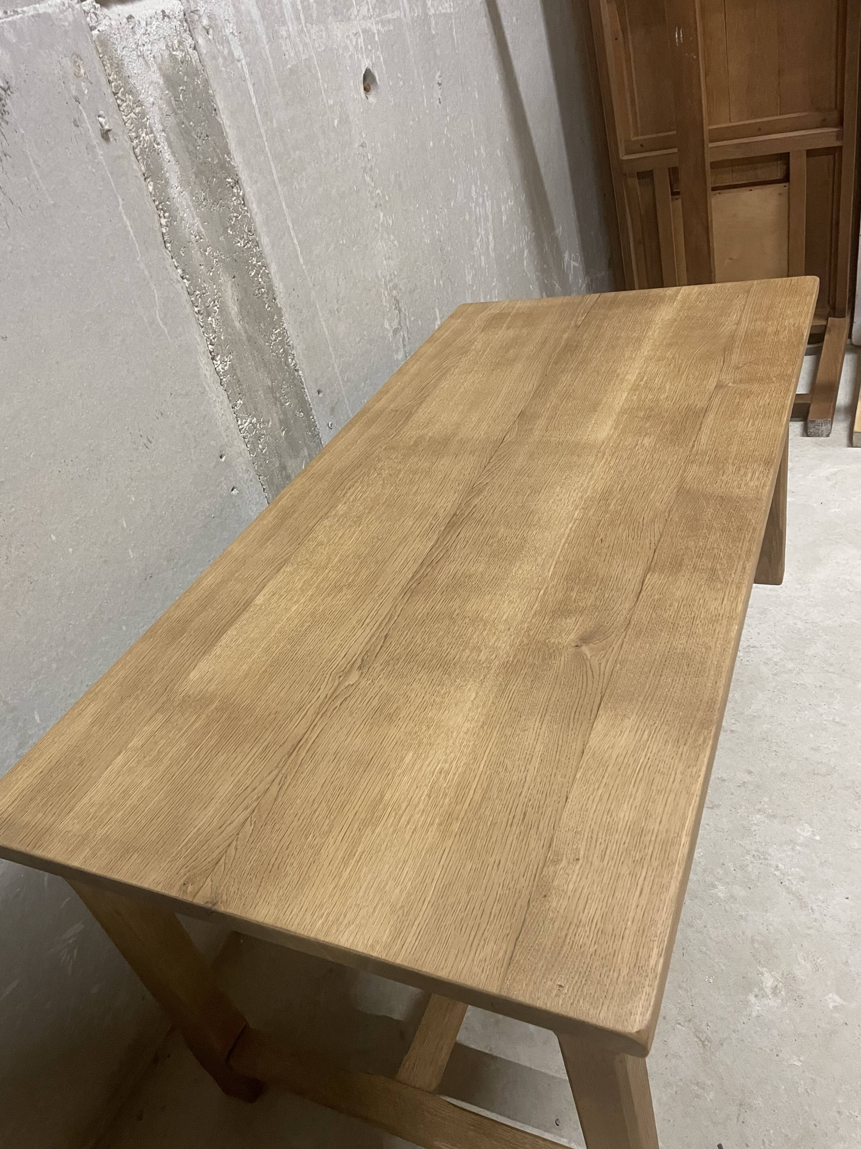 Solid oak farmhouse table
