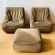 Atelier Dunlopillo vintage 2 drivers and 1 pouf